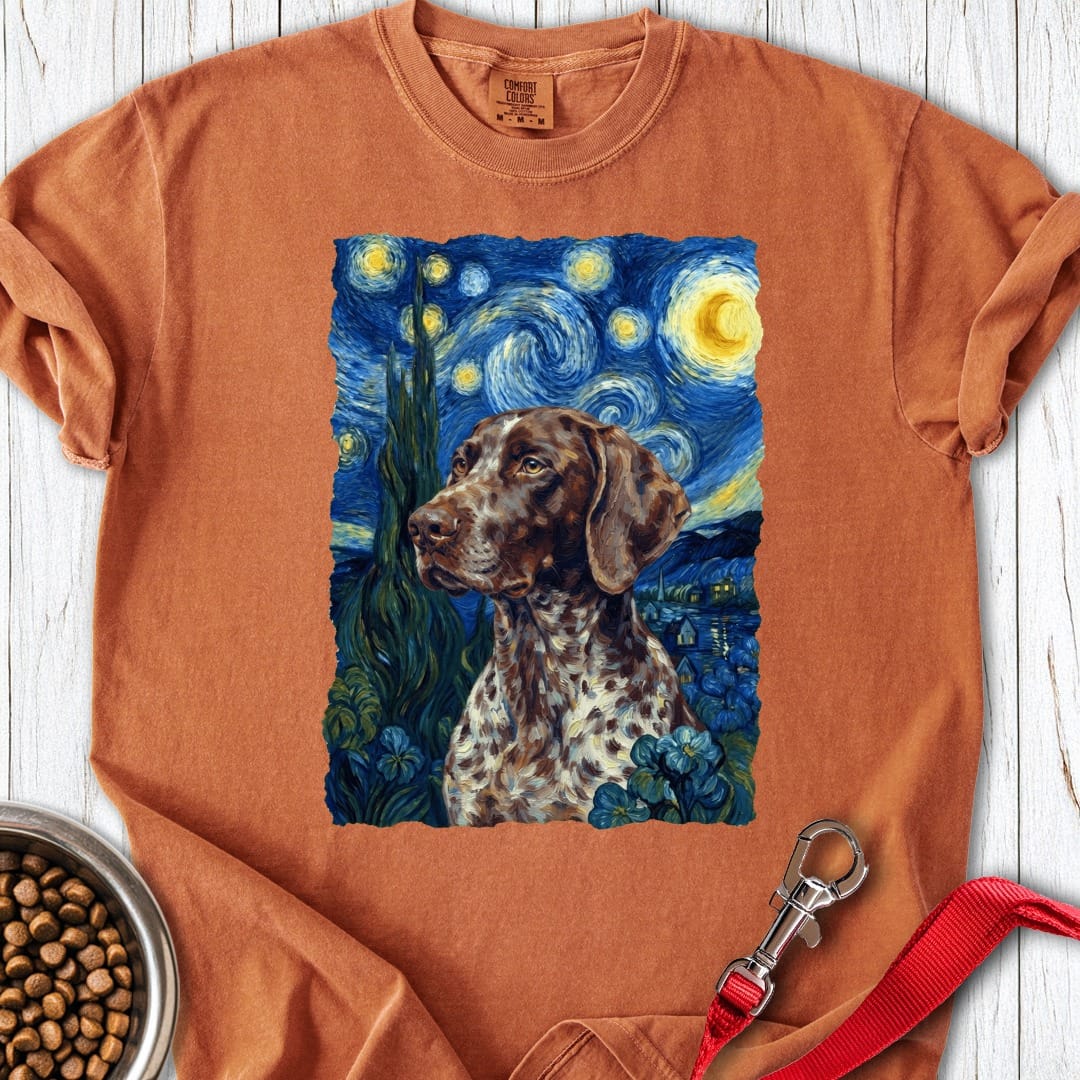 German Shorthaired Pointer Van Gogh Premium Tee Yam
