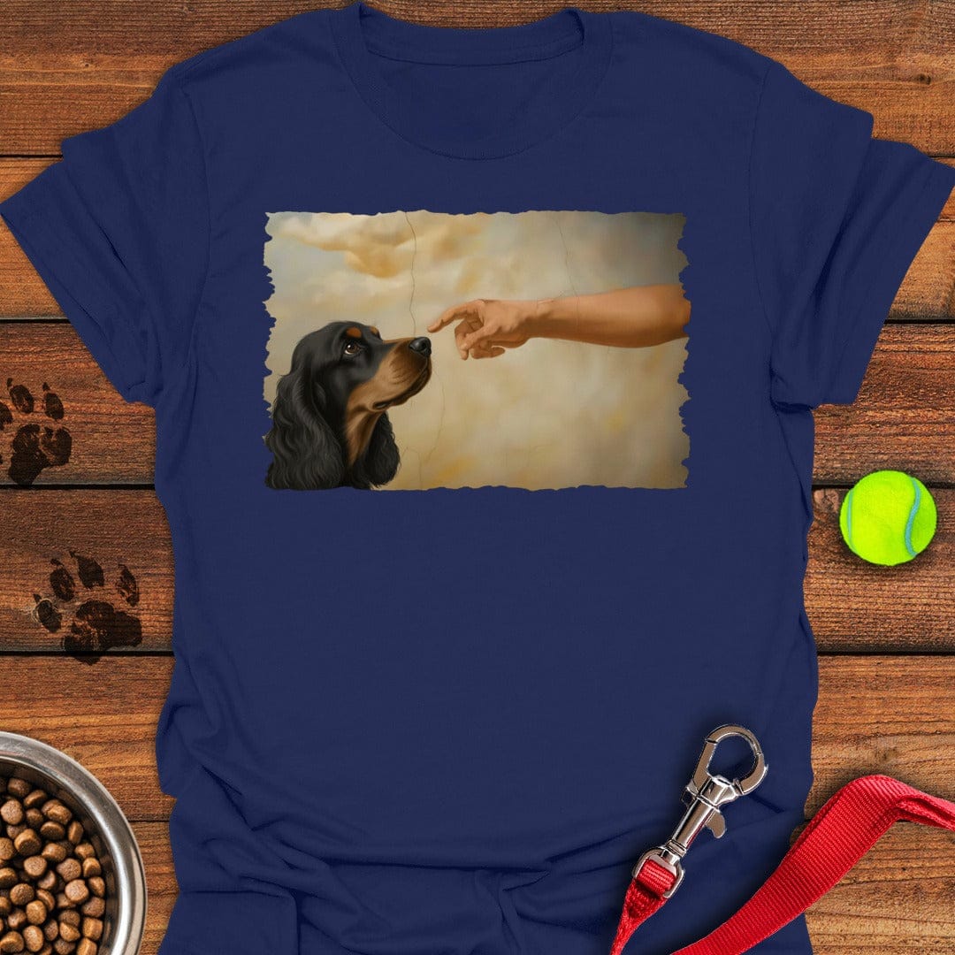 God Creates Black Tan Cocker Spaniel Navy