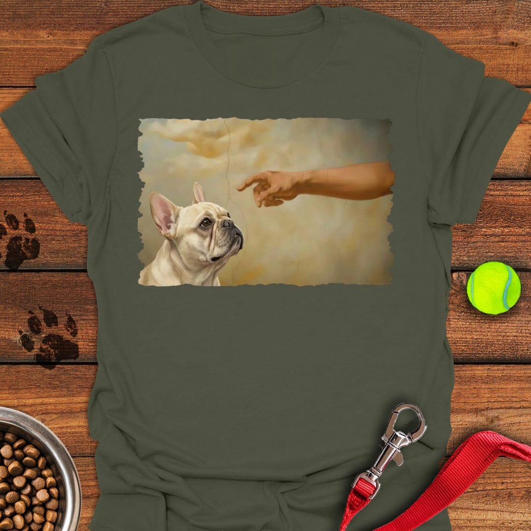 God Creates Cream French Bulldog Military Green