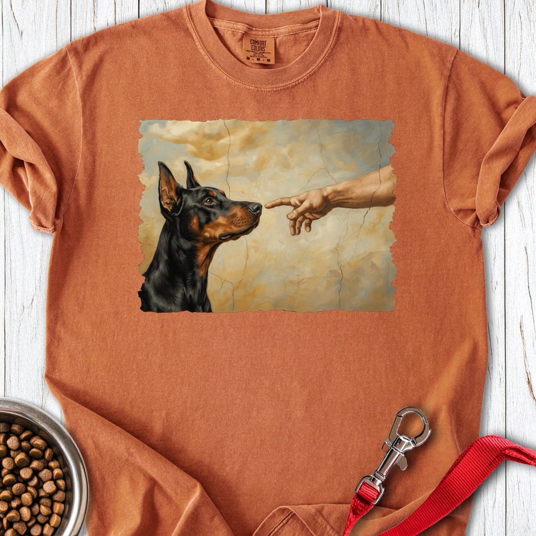 God Creates Dobermann Pinscher Premium Tee Yam