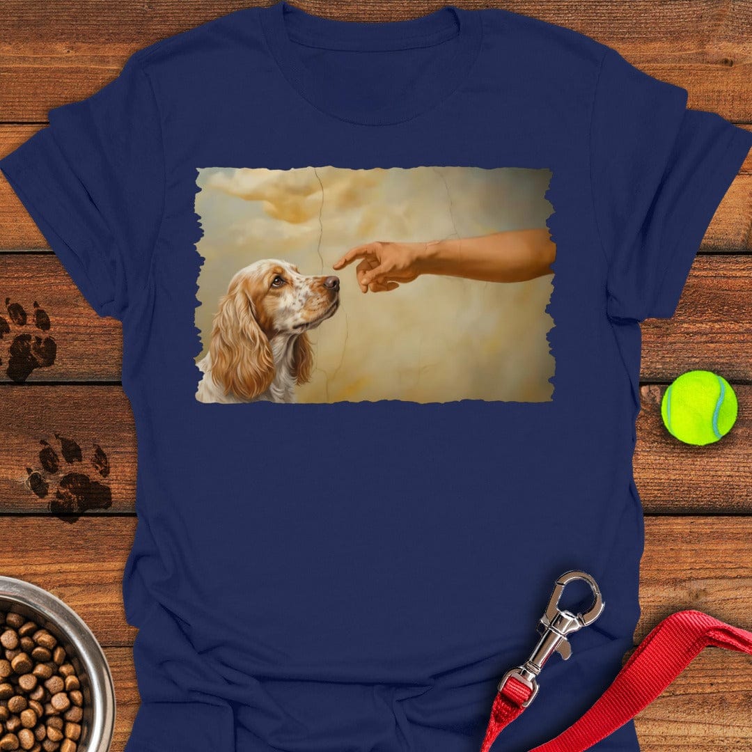 God Creates Lemon Roan Cocker Spaniel Navy