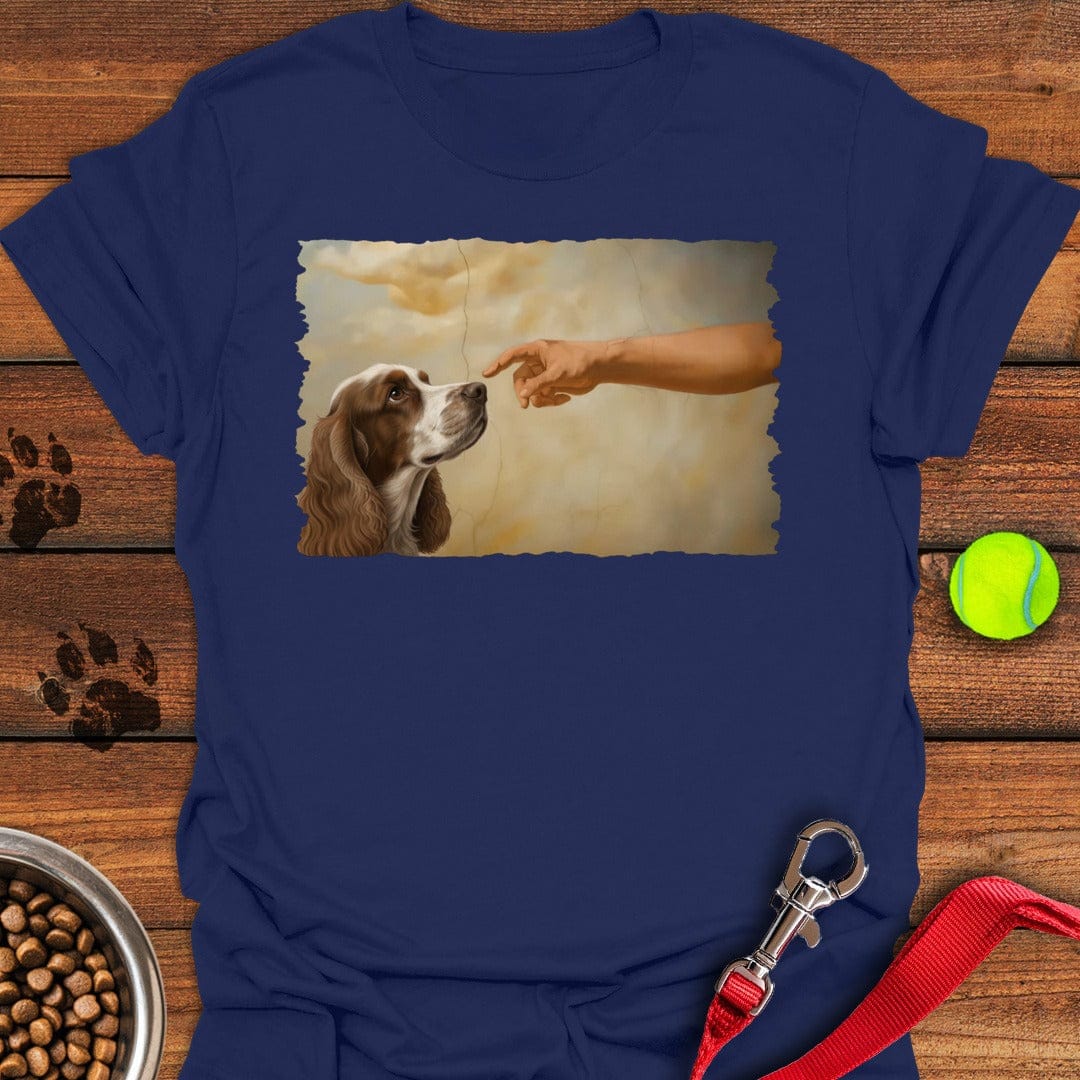 God Creates Orange White Cocker Spaniel Navy