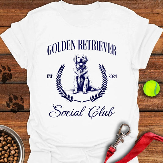 Golden Retriever Social Club T-Shirt White