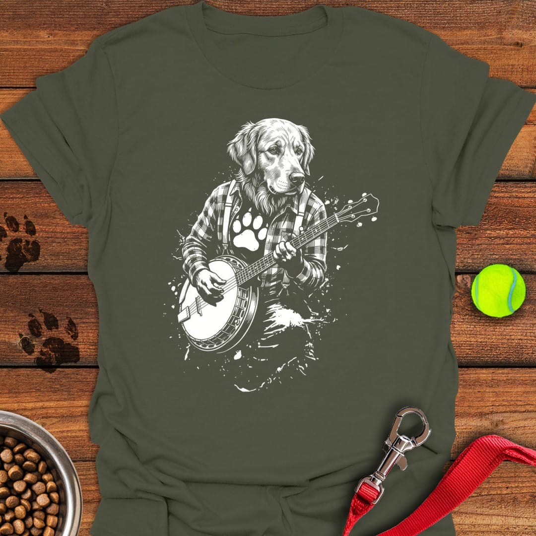 Golden Retriever Banjo Military Green