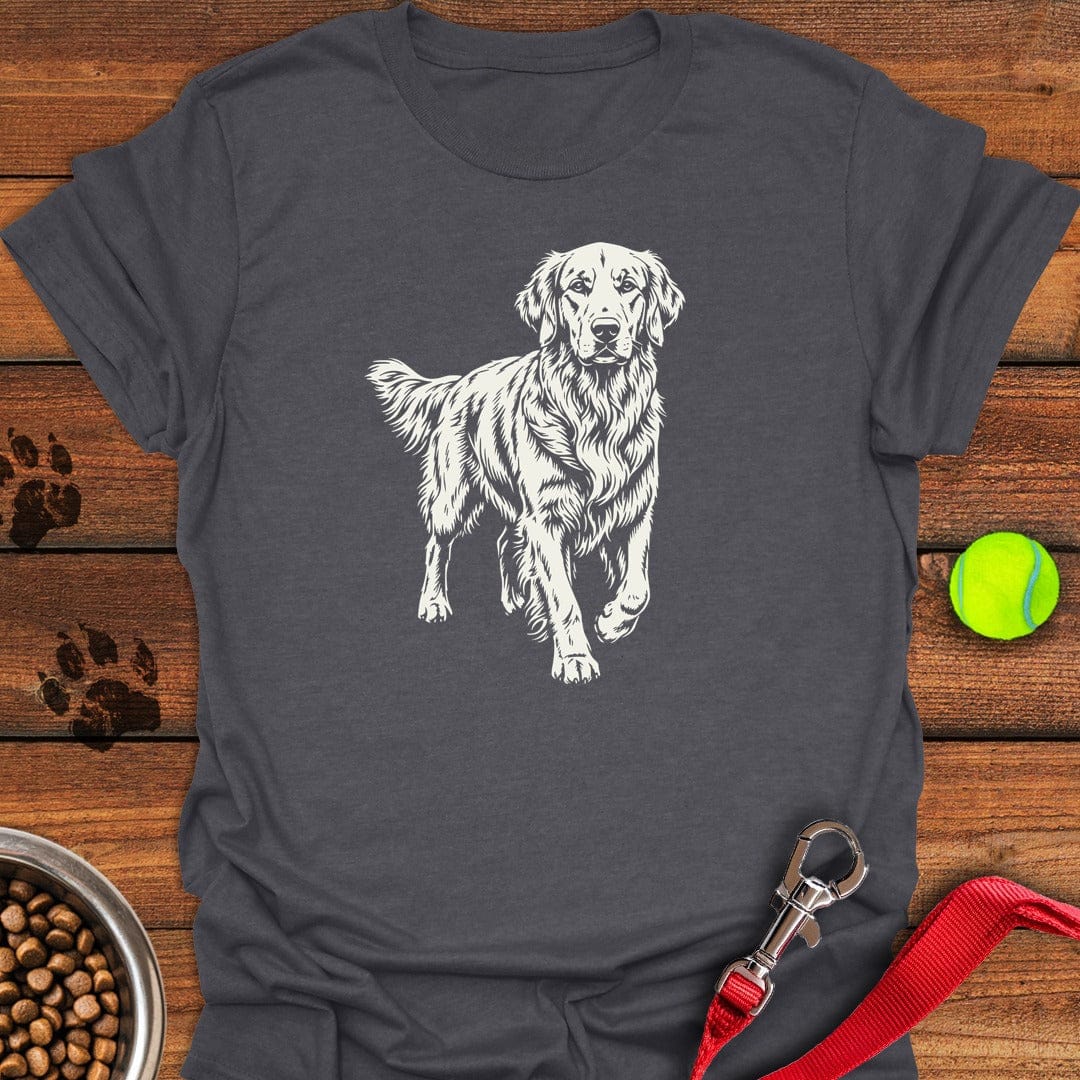 Golden Retriever Graphic Dark Heather