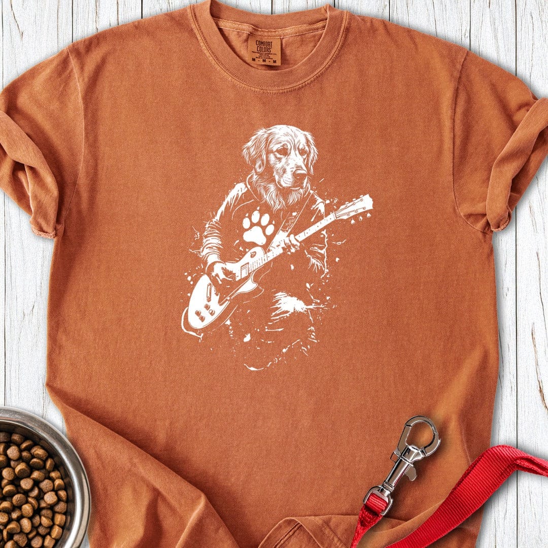 Golden Retriever Guitar Premium Tee Yam