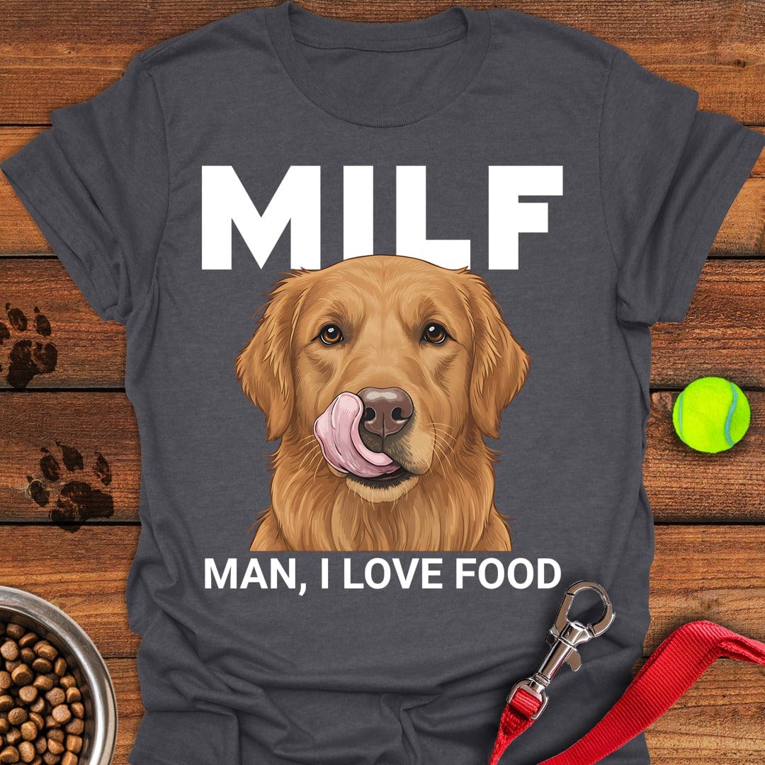 Golden Retriever MILF T-Shirt Dark Heather
