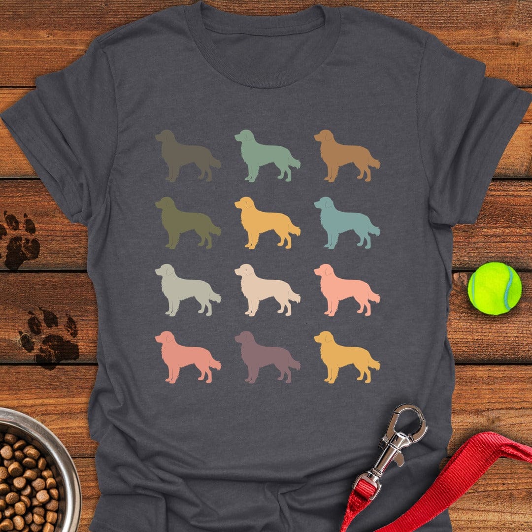 Golden Retriever Silhouettes Dark Heather