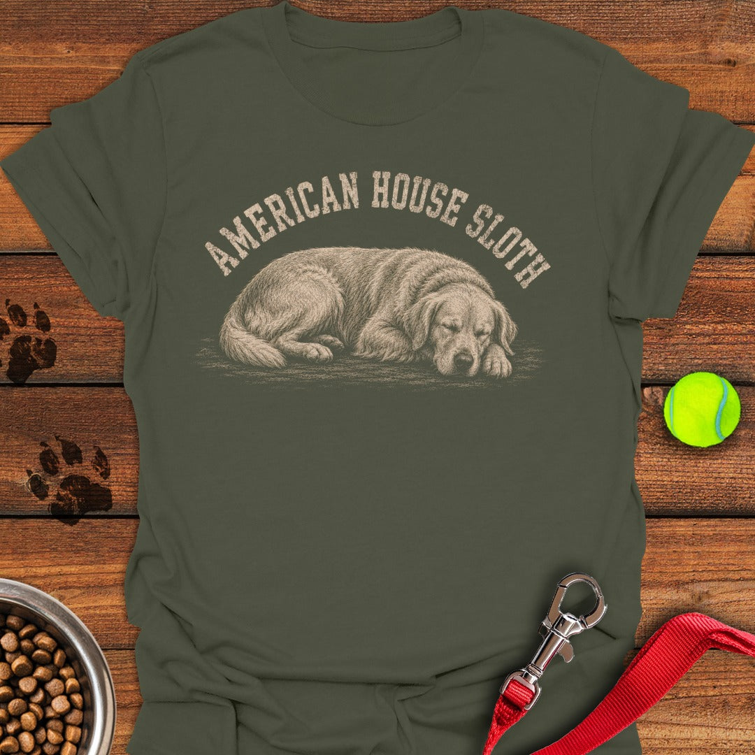 Golden Retriever Sloth Military Green