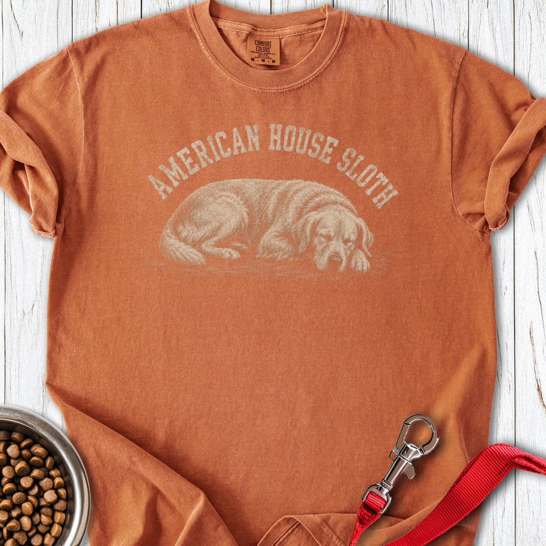Golden Retriever Sloth Premium Tee Yam