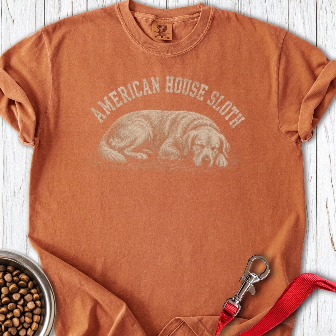 Golden Retriever Sloth Premium Tee Yam