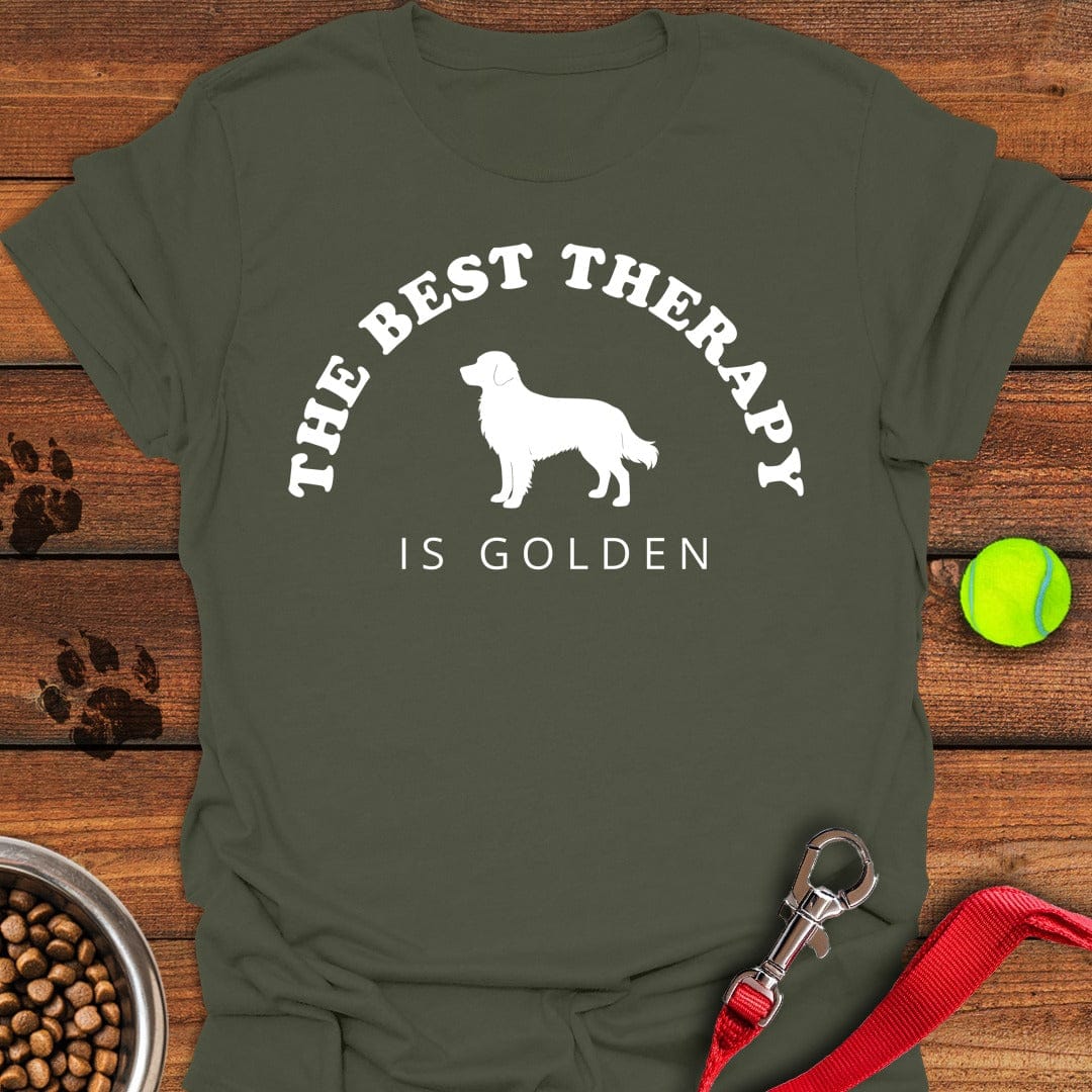 Golden Retriever Therapy Military Green