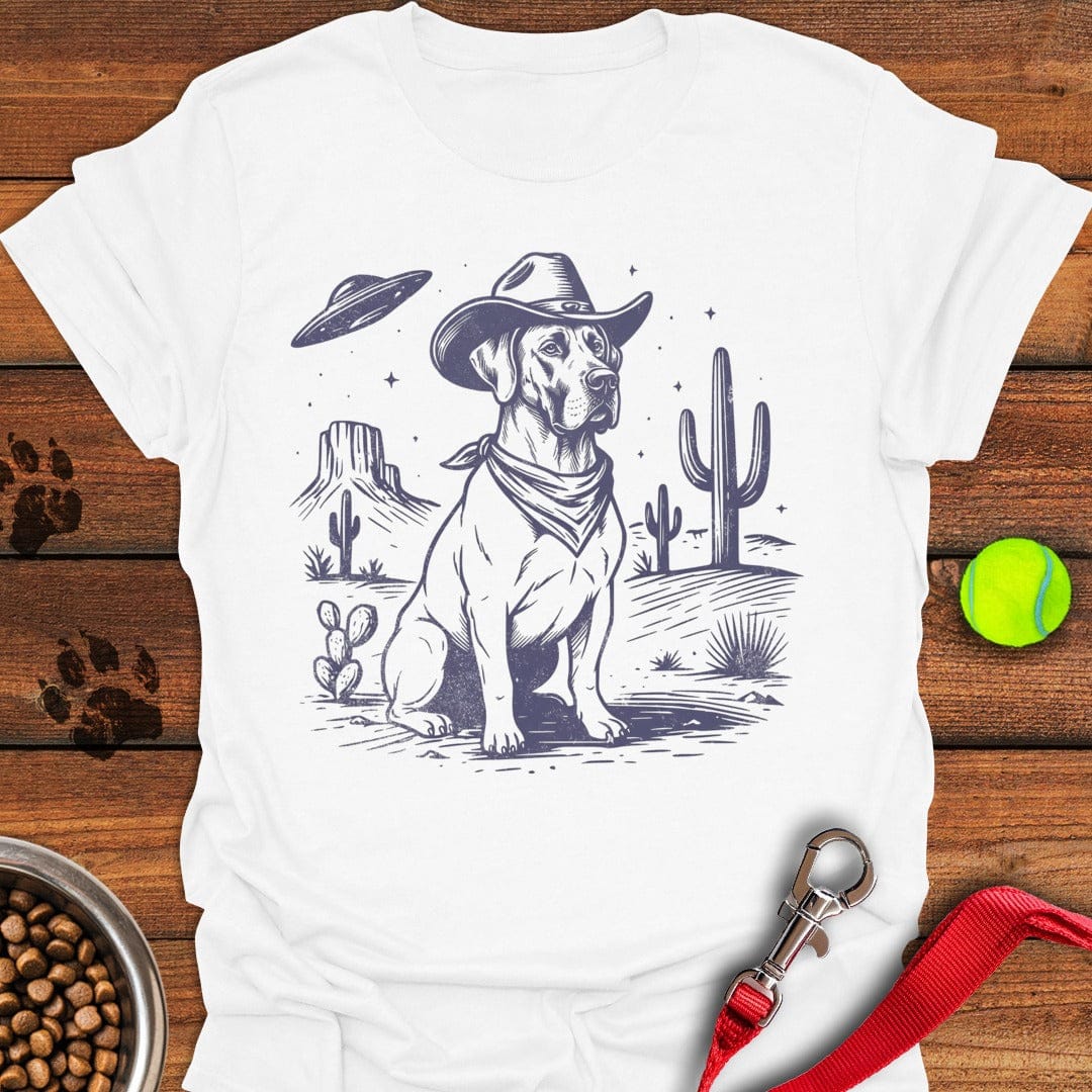 Great Dane Cowboy UFO White