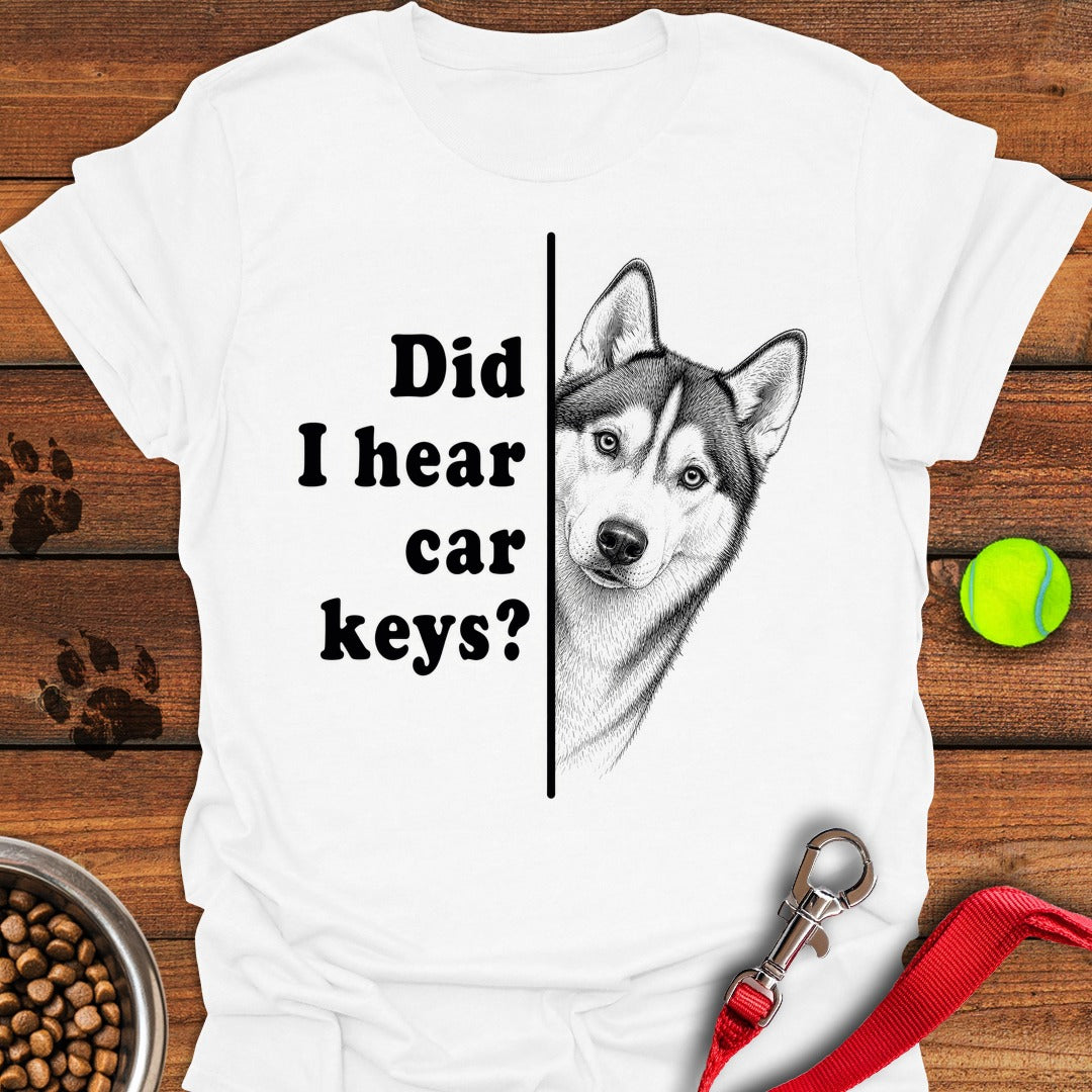 Husky Car Keys White