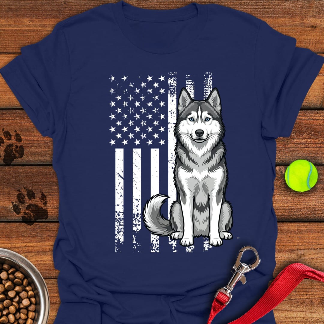 Husky USA Flag Navy