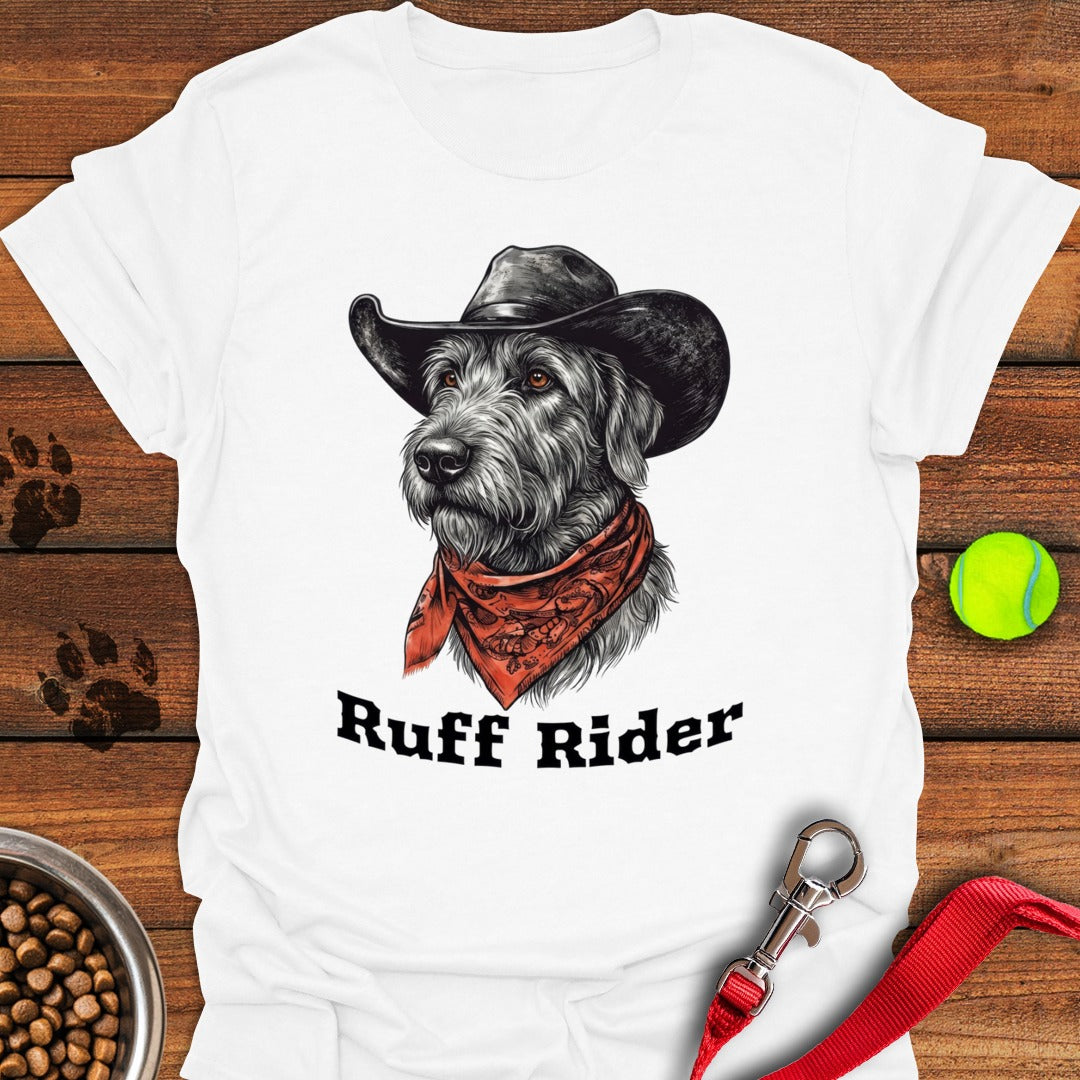 Irish Wolfhound Ruff Rider White