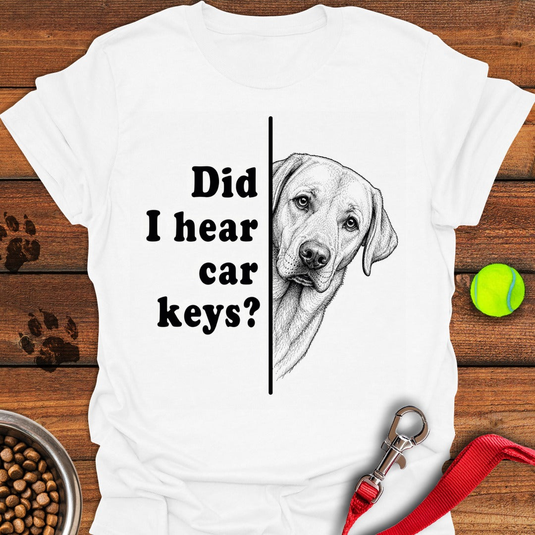 Labrador Car Keys White