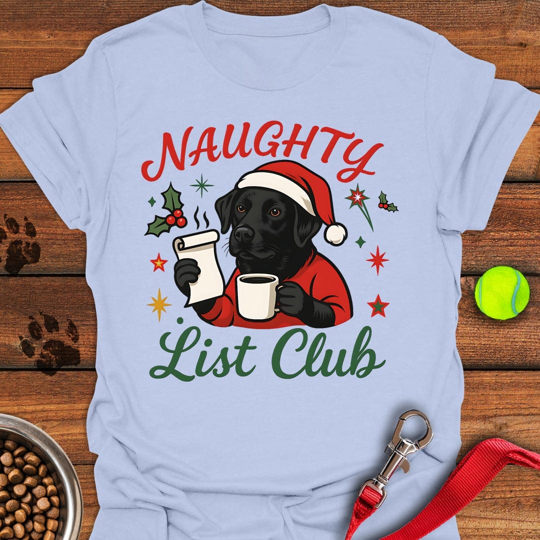 Labrador Christmas T-Shirt Light Blue