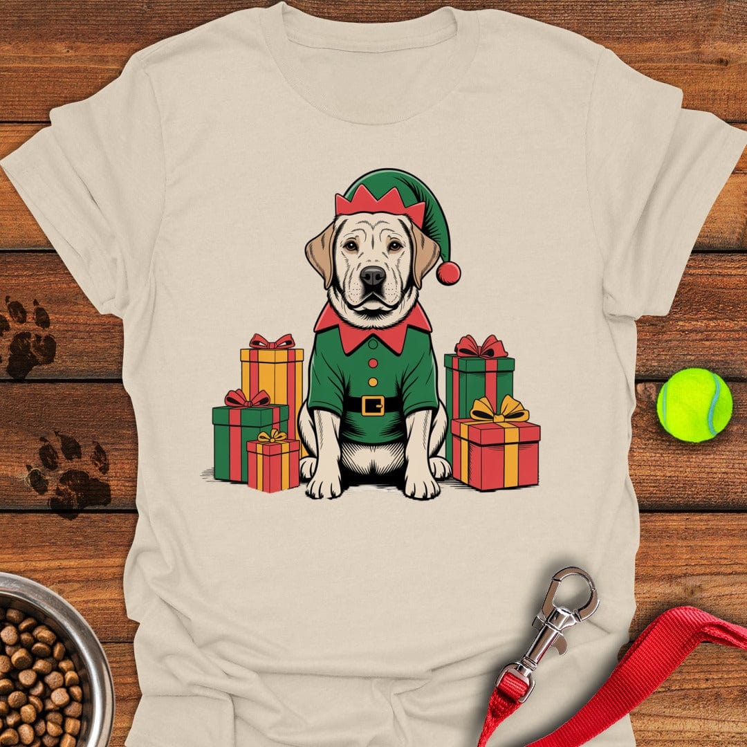 Labrador Christmas T-Shirt Natural