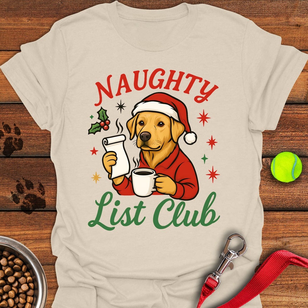 Labrador Christmas T-Shirt Natural