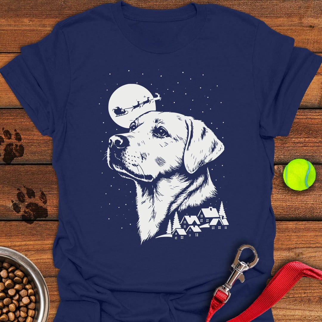 Labrador Christmas T-Shirt Navy