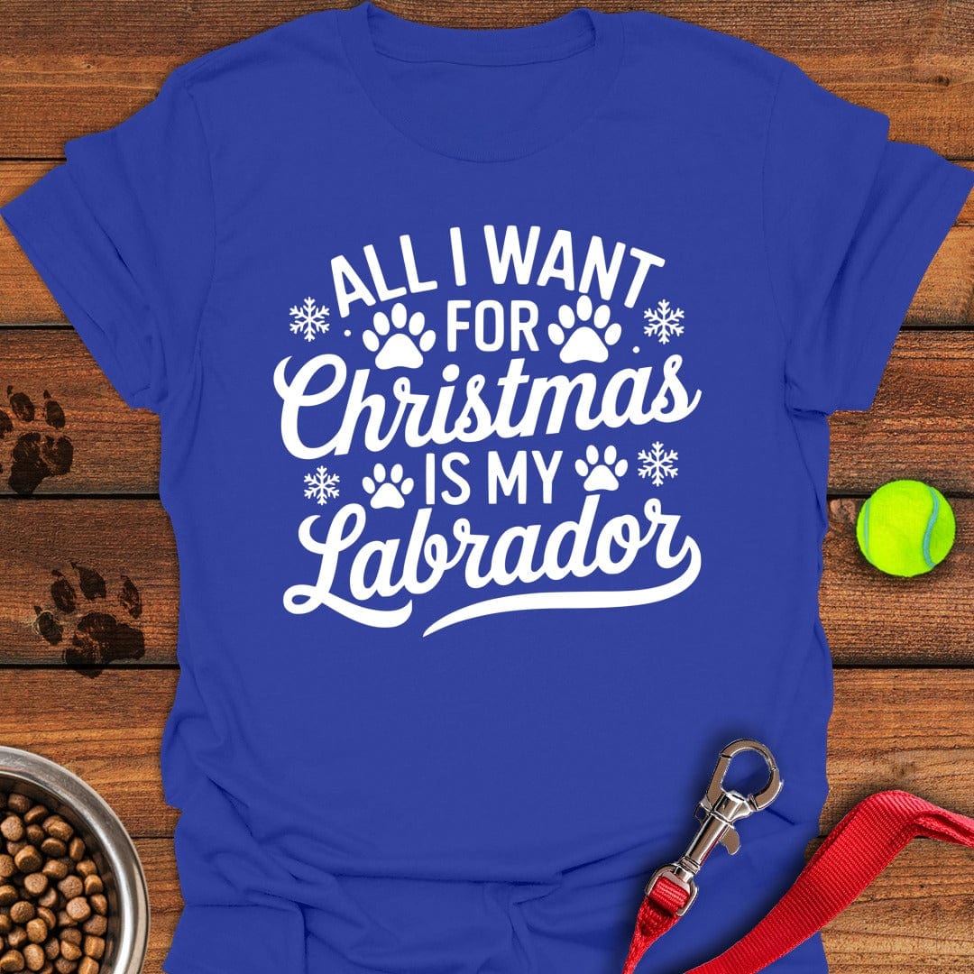 Labrador Christmas T-Shirt Royal