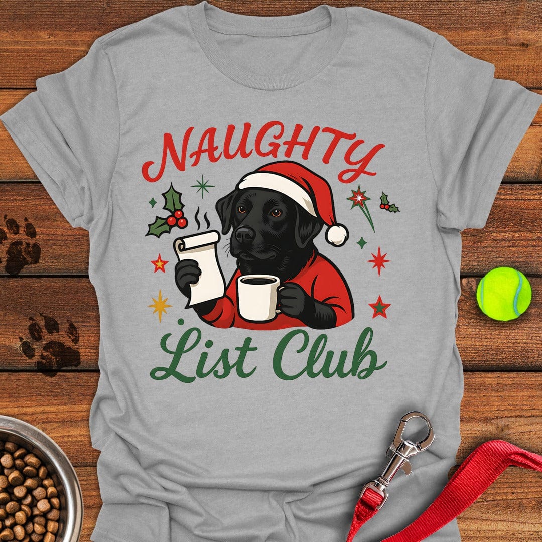 Labrador Christmas T-Shirt Sport Grey