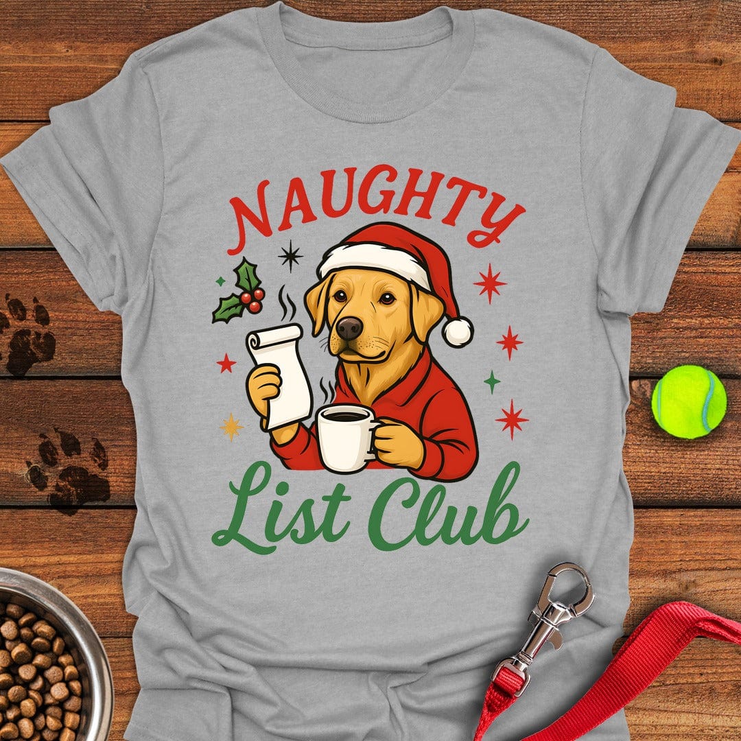 Labrador Christmas T-Shirt Sport Grey