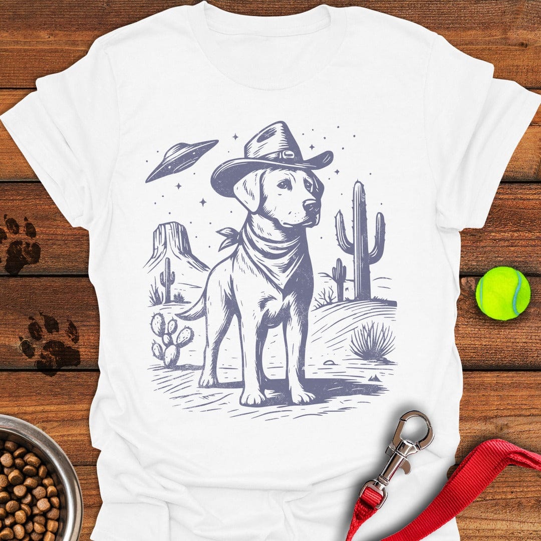 Labrador Cowboy UFO White