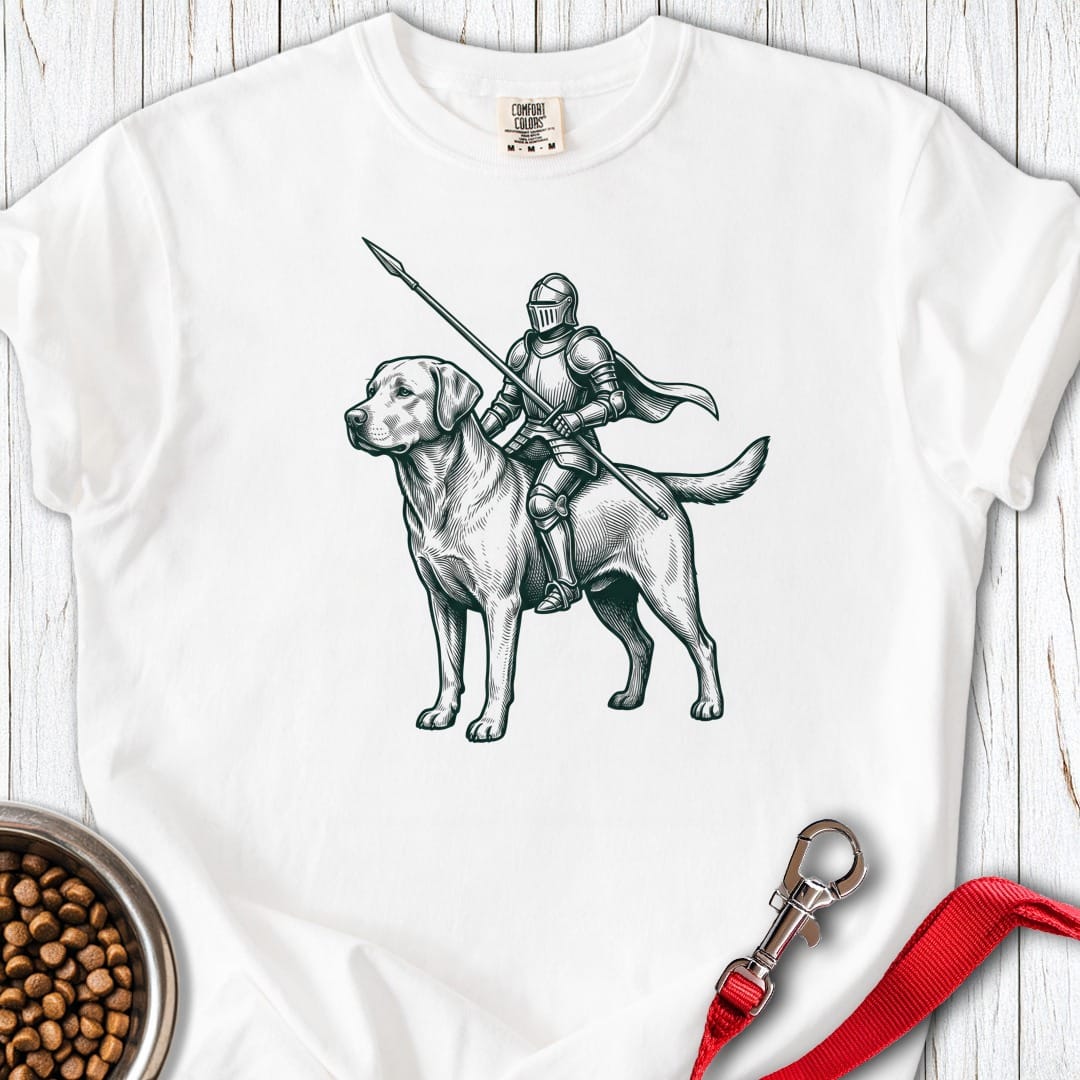 Labrador Knight Premium Tee White