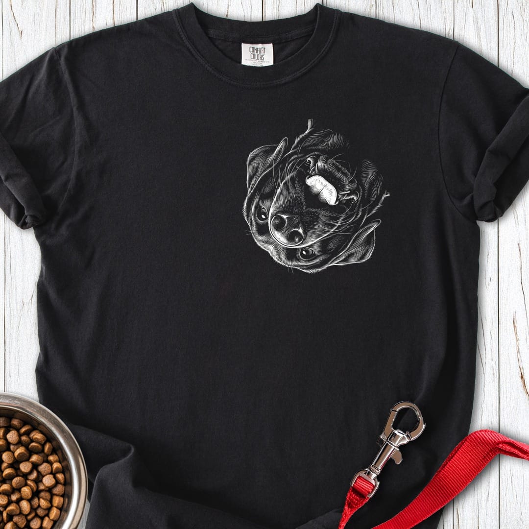 Labrador Looking Down Premium Tee Black
