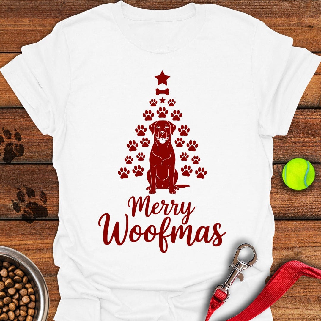 Labrador Merry Woofmas Christmas White