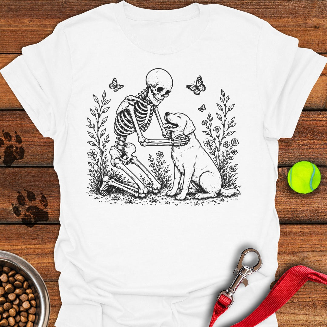 Labrador Skeleton Halloween White