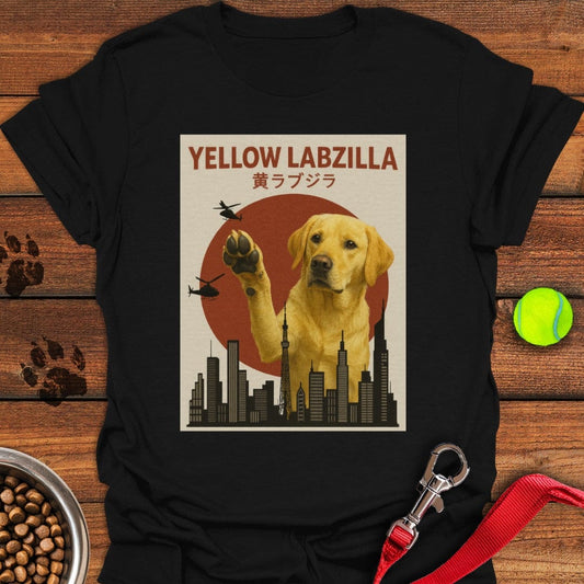 Yellow Labzilla T-Shirt Black