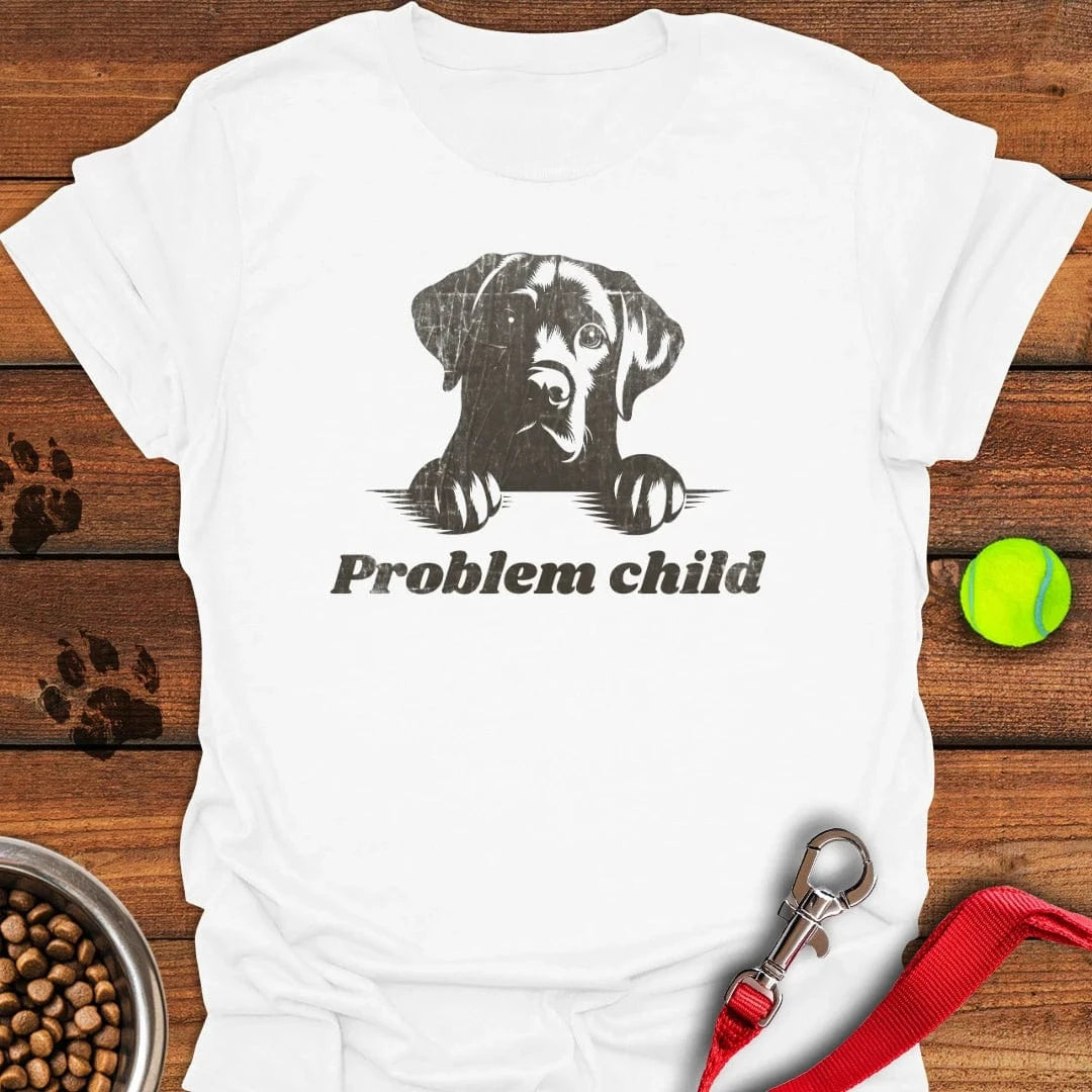 Problem Child Labrador T-Shirt White