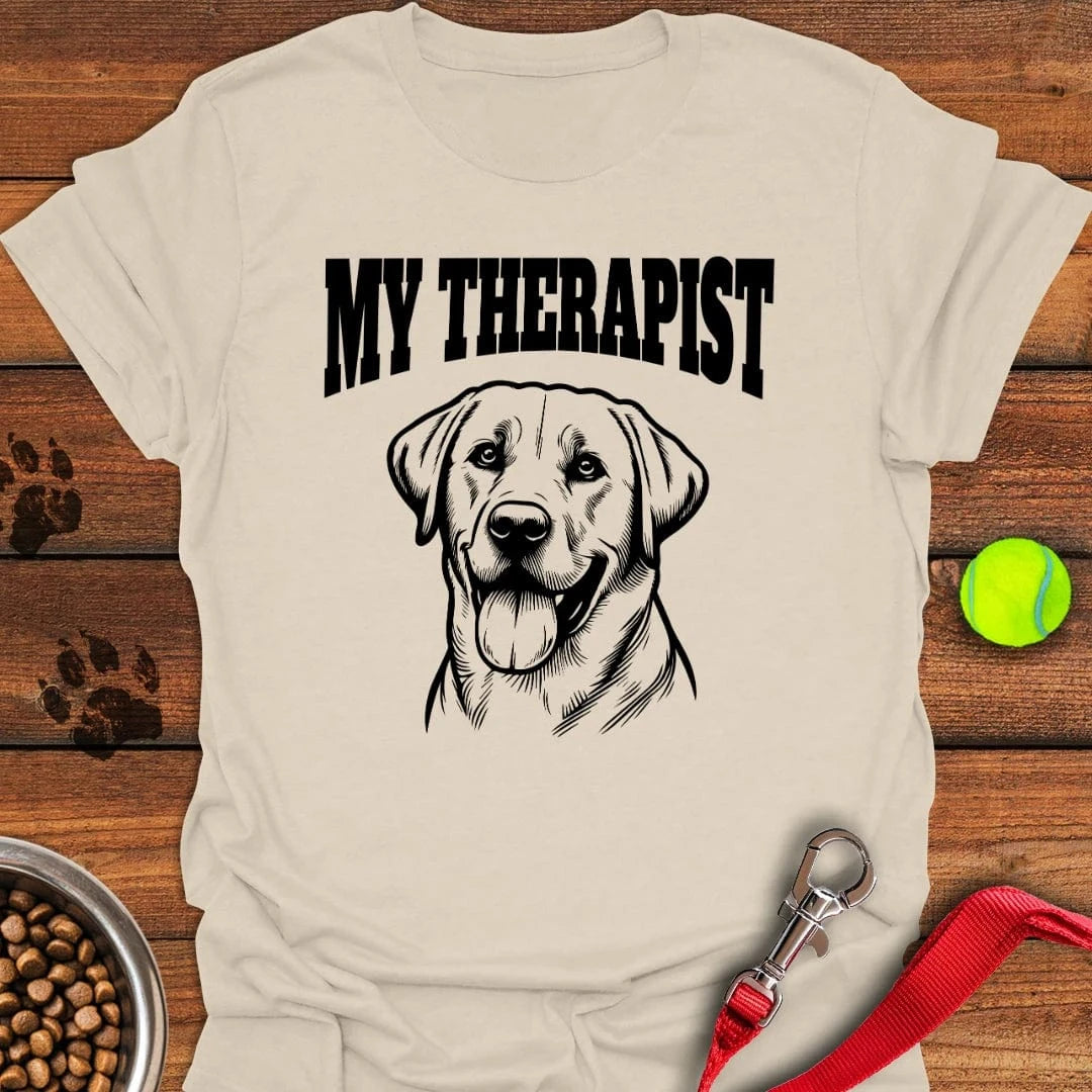 My Therapist Labrador T-Shirt Natural