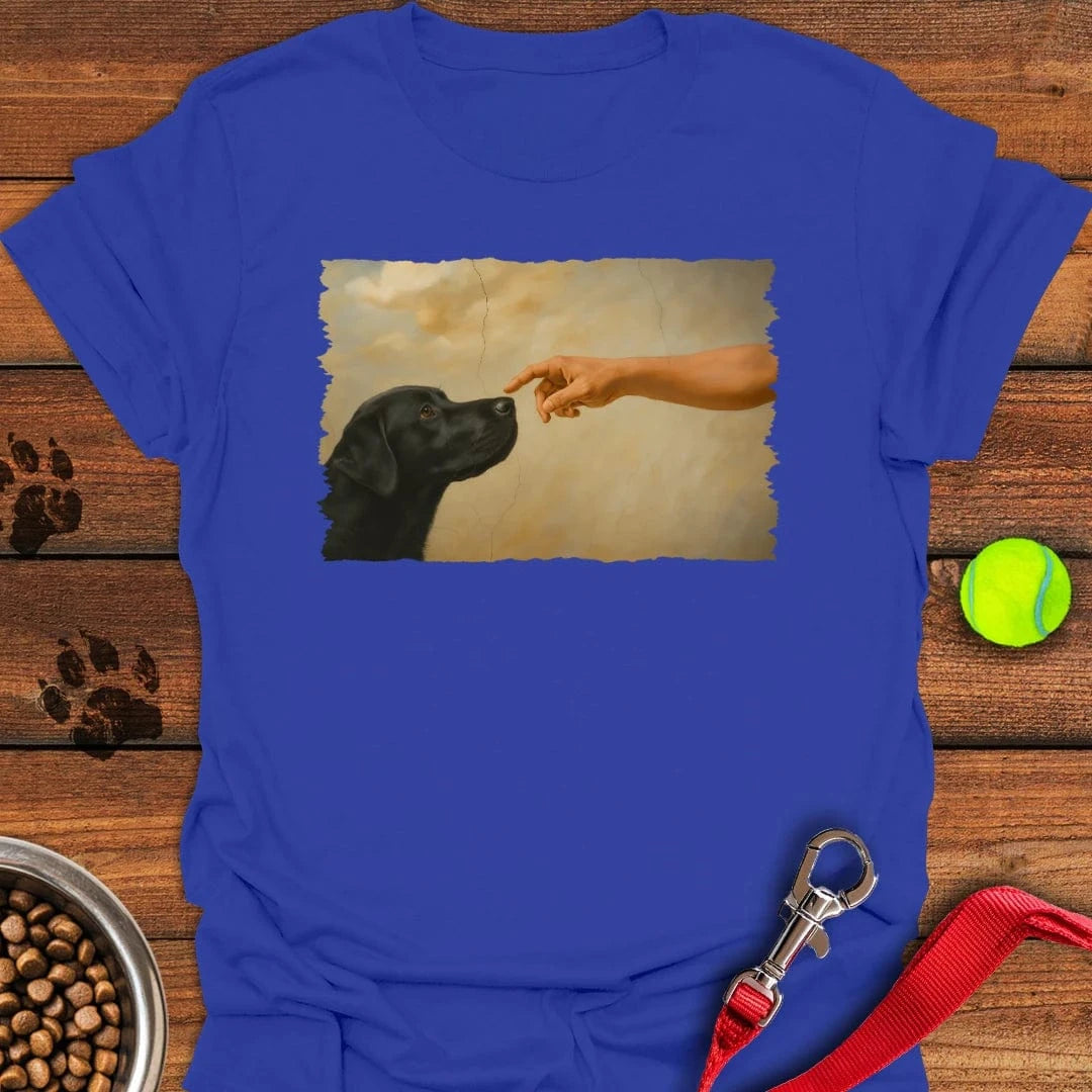 God Creates Black Labrador T-Shirt Royal