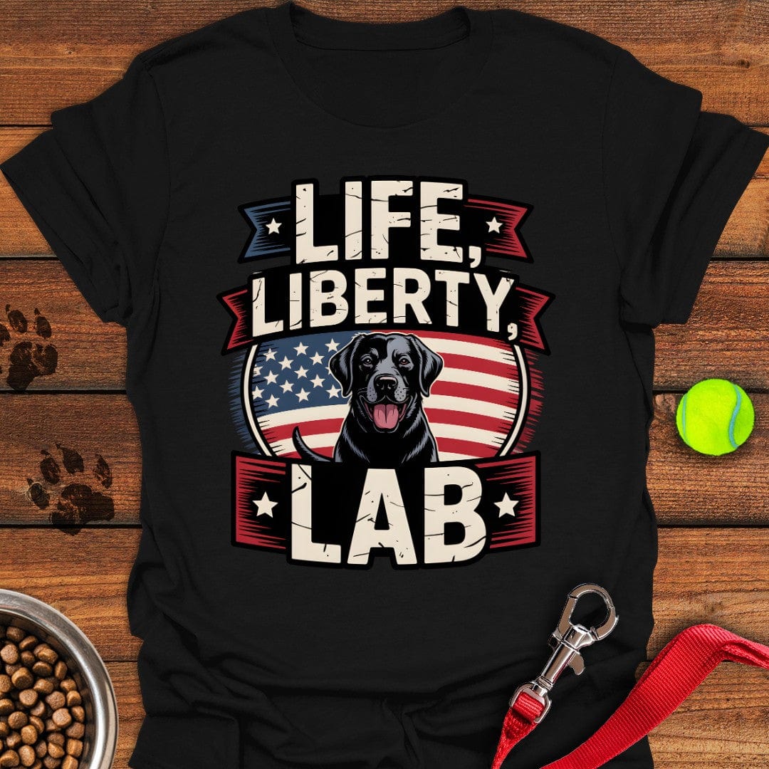 Life Liberty Lab T-Shirt Black
