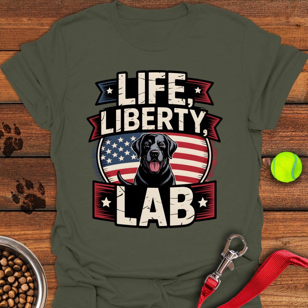 Life Liberty Lab T-Shirt Military Green