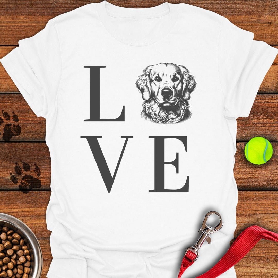 Love Golden Retriever White