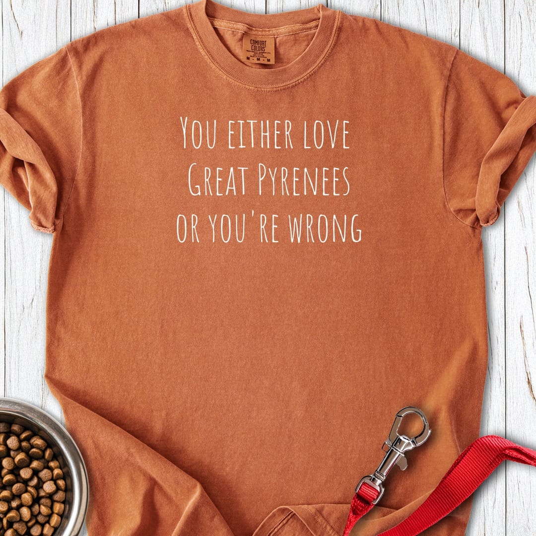 Love Great Pyrenees Premium Tee Yam