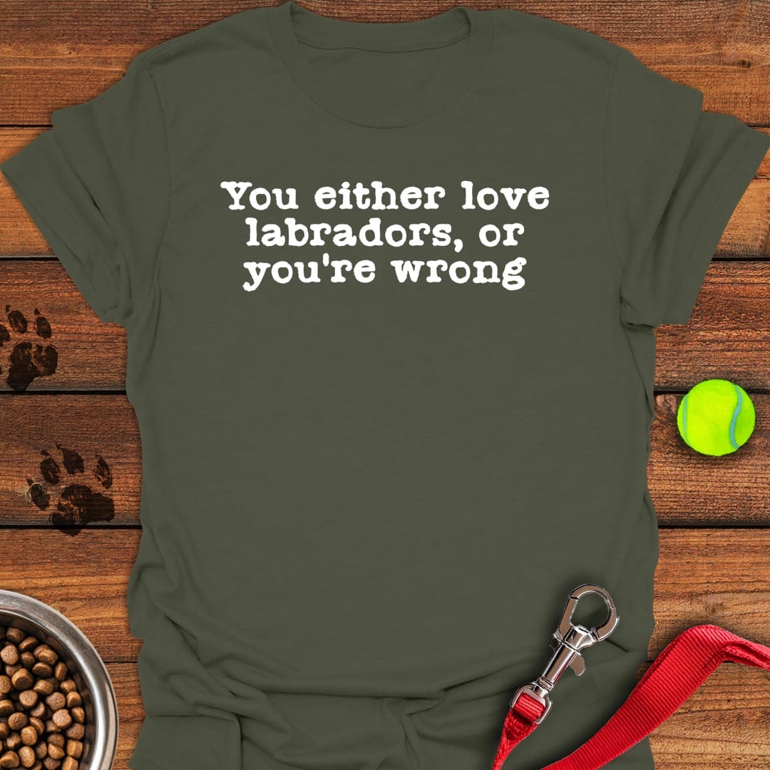 Love Labradors Military Green