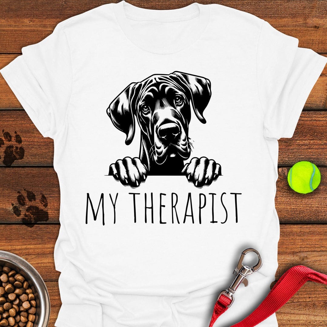 My Therapist Great Dane White