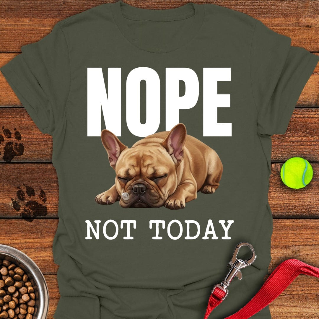 Nope French Bulldog Military Green