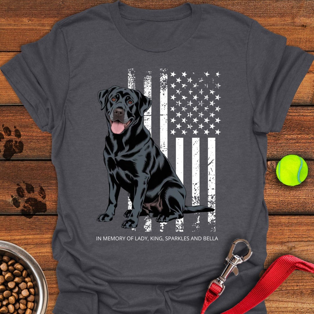 Personalized Black Lab Dark Heather