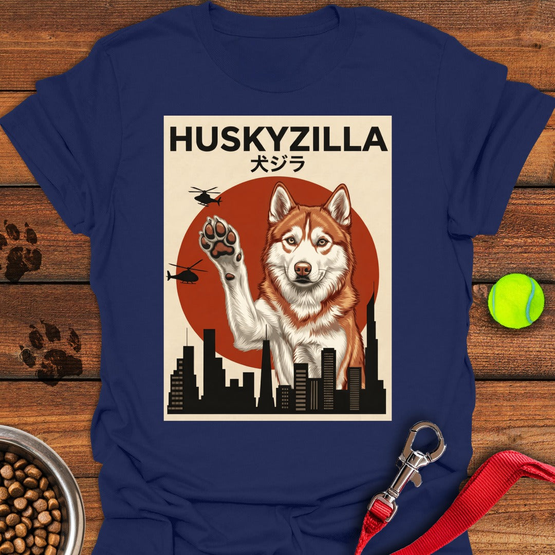 Red and White Husky Huskyzilla Navy