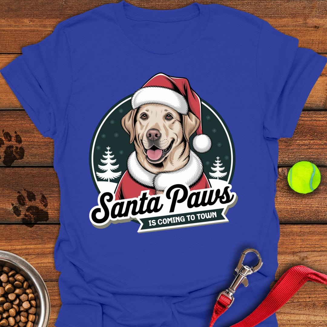 Santa Paws Labrador Christmas T-Shirt Royal