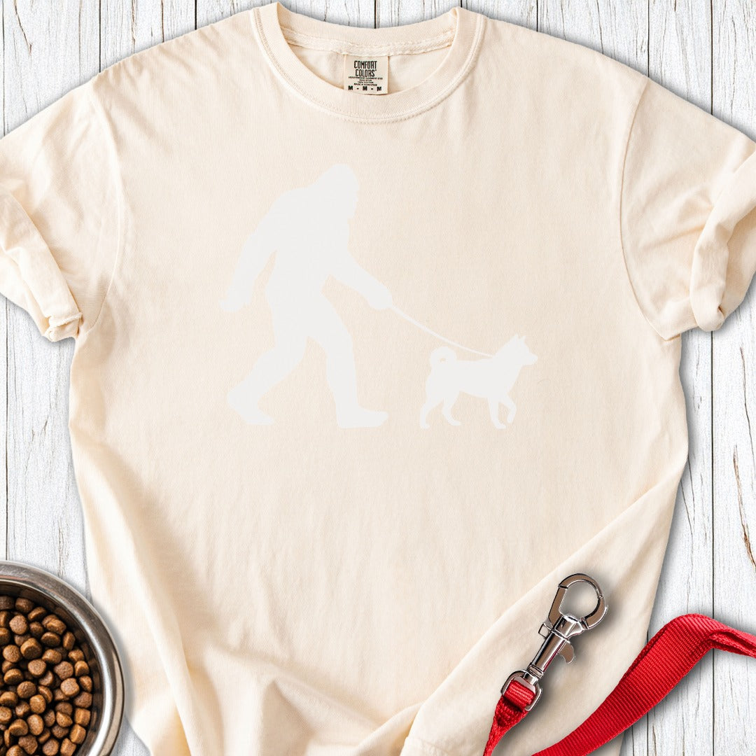 Shiba Inu Bigfoot Premium Tee Ivory