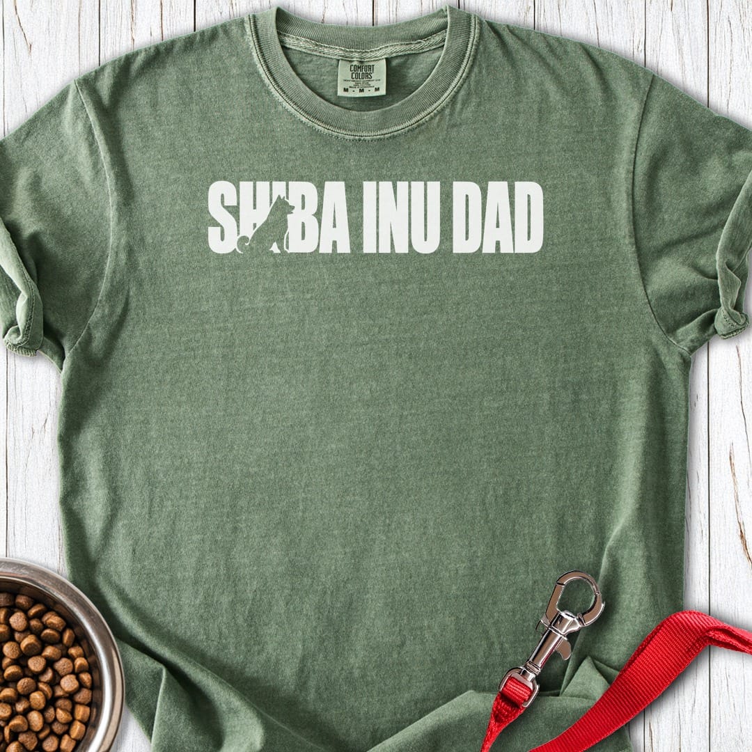 Shiba Inu Dad Premium Tee Moss