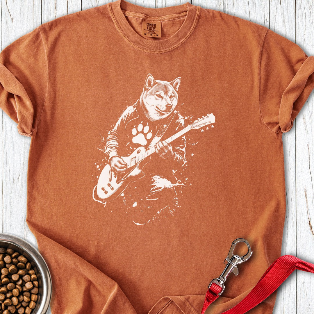 Shiba Inu Guitar Premium Tee Yam